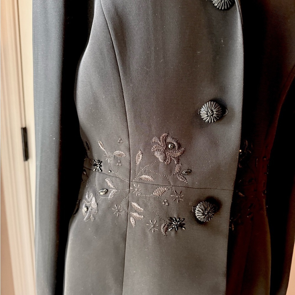 Nipon Boutique Stunning Black Embroidered Suit - Picture 7 of 14